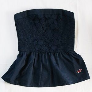Strapless Blue Navy top
